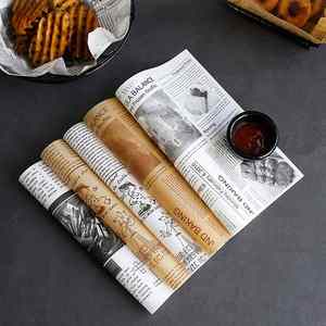 Wholesale Customized Printed Logo Waterproof Coated Kosher Certified 100% Wood Pulp Craft Burger Sandwich Candy Cookie <b>Wrapping</b> - Product Image 4