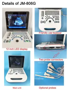 Système de Diagnostic à Ultrasons Portable JM-806G Carnet Porté à la Main Instrument de Scanner à Ultrasons 2D BW