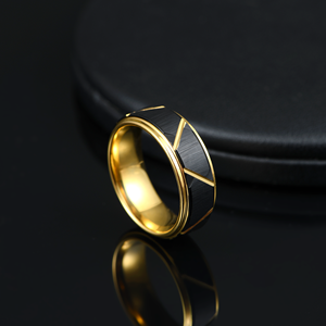 China Leverancier Mode Sieraden Sex Mannen Ring Haan Ring Mannen Vinger Wolfraam Haan Met Groef - Product Image 6