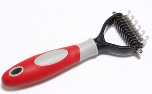 卸売カスタマイズペット脱毛櫛両面ブレード毛皮デマッティングトリマー脱毛ブラシグルーミングツール - Product Image 5