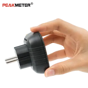 Peakmeter PM6860DR Ổ Cắm Cắm Kiểm Tra Đầu Dò Dây Điện Áp Trực Tiếp Với Đầu Dò Kiểm Tra RCD GFCI Kiểm Tra Ổ Cắm