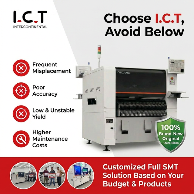 Modern High Quality Pick Place Machine for SMT PCB Assembly Production Line Motor Gear Engine Core Components 1 Year Warranty