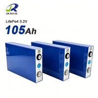 Batterie prismatique LiFePO4 L-Cell 3,2 V de qualité A 105 Ah pour stockage d'énergie EV et solaire - 4000 cycles -35~65°C 2 kg