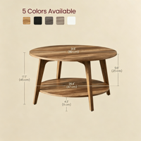 Table basse moderne en bois massif, multifonctionnelle, avec rangement, pour bureau, réception, gîte, hôtel, ensemble de tables basses décoratives