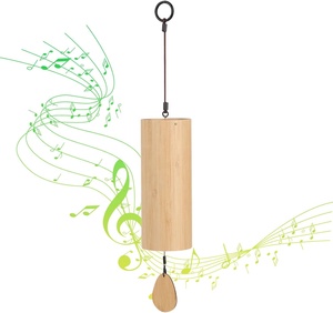 Personnalisé japonais Furin son guérison bambou extérieur suspendu carillons éoliens cristal Chakra musique carillons - Product Image 3