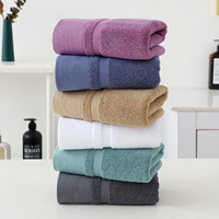 100% Cotton Knitted Solid Color Hotel Towel with Custom Logo Quick-Dry Model 10507