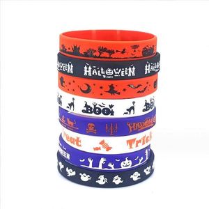 Hallowmas Children's Halloween Silicone <b>Bracelet</b> Fashion Sport Recycled Silicone Wristband Halloween Rubber <b>Bracelet</b> - Product Image 4