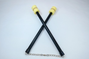 Nunchakus de Combate - Nunchaku <span class=keywords><strong>con</strong></span> Empuñadura de Silicona Antideslizante y Construcción de Aleación de Aluminio |   Estable y Ligero para Entrenamiento de Rendimiento en Condiciones de Incendio - Product Image 3