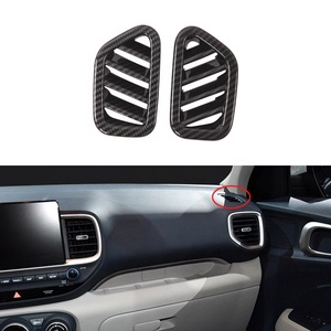 WZXD คาร์บอนไฟเบอร์ ชุดแต่งภายใน ฝาครอบตกแต่ง สติ๊กเกอร์ตกแต่ง อุปกรณ์เสริมสำหรับ Venue 2020 2021 - Product Image 4