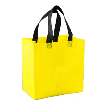 Özel yeniden kullanılabilir askılı çanta pp olmayan dokuma eko kumaş alışveriş çantası geri dönüştürülebilir lamine dokuma alışveriş çantası