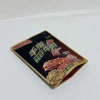 Kantong Kemasan Matte Custom Print untuk Makanan, Kantong Kemasan Berdiri, Kemasan Daging Sapi Irisan, dan Pencetakan UV