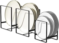 Organisateur de tiroir pour vaisselle, séparateur de placard domestique pour assiettes et bols, support de rangement gain de place pour cuisine
