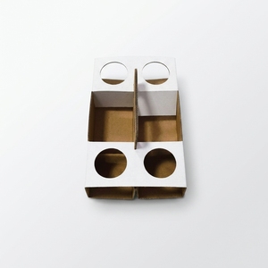 Portabicchieri in Cartone Ondulato Personalizzato a Quattro Fori per Bottiglie di Birra, per <span class=keywords><strong>Bar</strong></span> e Ristoranti da <span class=keywords><strong>Asporto</strong></span> - Product Image 4