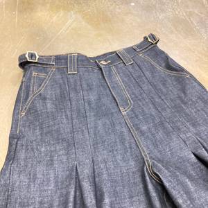 Custom 15 oz Raw cimosa Jeans gamba larga stile di moda di alta qualità stile fidanzato per decorazione di cristallo invernale solido - Product Image 4