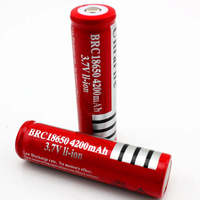 Batterie Ultrafire haute capacité à bouton poussoir 18650 4000mAh 4200mAh 3.7V Li-ion rechargeable, cellule de batterie au lithium INR18650