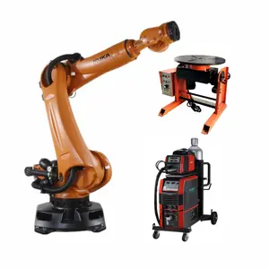 Mewelder kaynakçı ve kaynak pozisyoner ile KUKA Robot KR 210 endüstriyel kaynak robotu KR C2 denetleyici