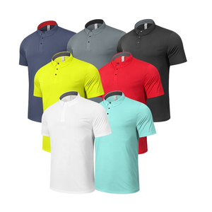 Camisetas Deportivas de Manga Corta de Alta Calidad, Secado Rápido, Sólidas, para Golf, Empresa, Grupo, Marca, Transpirables, 100% Poliéster - Product Image 1