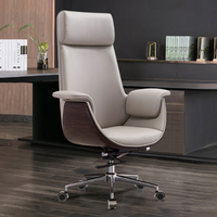 Fauteuil de bureau ergonomique moderne neuf en gros, dossier haut, réglable, base en acier inoxydable, mobilier de salon