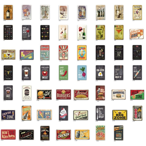 Cerveza Anime carta película tablero casa en blanco Logo placa <span class=keywords><strong>Vintage</strong></span> 3D Retro tráfico latas personalizado metálico cartel placa Metal signo - Product Image 2