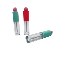 Tube de brillant à lèvres DIY vide en ABS avec capuchon en forme de fraise, emballage cosmétique transparent personnalisable, marque YanXing