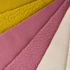 Polaire double face anti-boulochage <span class=keywords><strong>au</strong></span> mètre 100% polyester <span class=keywords><strong>Tissu</strong></span> polaire teint uni pour textile d'hiver - Product Image 3