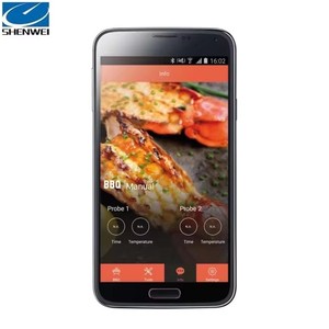 <strong>2026</strong> SW with Mobile Phone APP Waterproof HIGH QUALITY MINI STYLE Digital Plastic MateriaL Timer Function BBQ Thermometer - Product Image 3