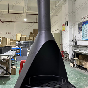 Stufe a legna sospese/appese a legna stufa a sospensione a parete in acciaio design unico con stufa a legna circolare con finestra in vetro - Product Image 1
