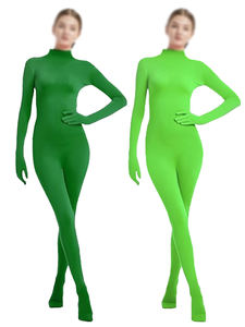 Traje Zentai de Spandex Negro para Adultos y Niños, Mono Completo con Pies, Body para <span class=keywords><strong>Mujer</strong></span>, Unitardo Ajustado para Danza, Disfraz de Halloween - Product Image 3