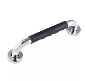 Wandmontierter Umweltfreundlicher Silikonbeschichteter Edelstahl-Badezimmer-Haltegriff Rutschfeste Oberfläche Langlebiges Design für Schwangere - Product Image 1