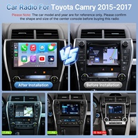 Estéreo para Auto al por Mayor, Reproductor de Auto Inalámbrico con Carplay y Android Auto, Radio FM, Mirror Link, para Toyota Camry 2015-2017