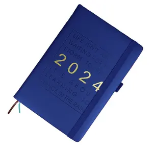 ユニークなカスタマイズ可能な新しい2024カレンダーノートブックスクラップブックビジネスA5ジャーナル日記独創的なプランナー印刷ギフト旅行用