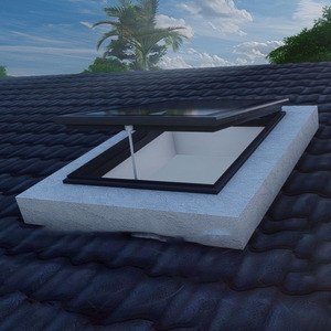 Tailles personnalisées <span class=keywords><strong>Grenier</strong></span> pour petit espace Lucarne électrique Lumière du jour Ventilation <span class=keywords><strong>de</strong></span> l'air Fenêtre Conception peu encombrante Manche en verre Acier - Product Image 3