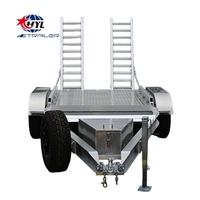 Remorque pour mini-excavatrice 4,5T, remorque automobile, remorque en aluminium pour mini-excavatrice à vendre