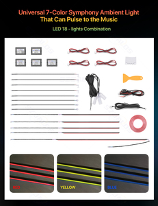 Kit de Luz Ambiental para <span class=keywords><strong>Coche</strong></span> N.º 1 en Ventas 18 en 1/10 en 1/6 en 1 Luces <span class=keywords><strong>LED</strong></span> Interiores para <span class=keywords><strong>Coche</strong></span> Tira de Luces <span class=keywords><strong>LED</strong></span> Sinfonía RGB para el 98% de los Coches - Product Image 4