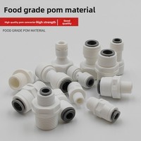 Accessoires de filtre domestique pour purificateur d'eau : Connecteur rapide 2/3 points, Raccord sans carte, en plastique POM, Modèle à une seule pièce
