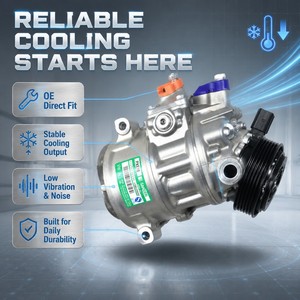 Pièces détachées automobiles Compresseur de climatisation PXE16 OE 1KD820803H <span class=keywords><strong>Pompe</strong></span> de climatisation pour VW Polo Lavida Sagitar Audi A1 A3 <span class=keywords><strong>Skoda</strong></span> Octavia <span class=keywords><strong>Fabia</strong></span> - Product Image 6