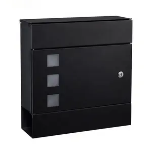 Apartment Wall Mounted Mailboxes Metal Outdoor Letter Box Mailbox With Lock