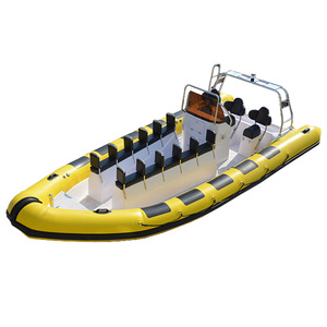 China Supply 32ft Yacht RHIB 960 Deep V Rigid RIB Hypalon/PVC Inflable Diving Speed RIB Boat para el océano - Product Image 1