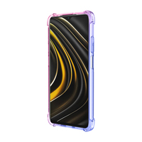 Anti-choque cambio gradiente suave de tpu teléfono caso de la contraportada del teléfono para xiaomi poco m3
