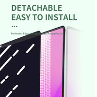 Protection d'écran de confidentialité personnalisée anti-espion magnétique amovible mate anti-rayures dureté 3H 2.5D PET pour Macbook Air Pro 15.3 pouces