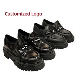 Üst sınıf yüksek son kalite kadınlar lüks tasarımcı kayma-on Trendy platformu loafer'lar bayanlar asansör yüksekliği artan tıknaz ayakkabı - Product Image 1