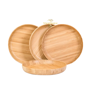 Plato de bambú 100% natural de alta calidad - Product Image 3