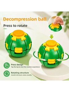 Nuevo 2026: Spinner Antiestrés de Plástico Impreso en 3D con Sistema de Presión y Rotación, Bola de Descompresión para Dedos, Juguete Divertido para Aliviar el Estrés en la Oficina - Product Image 1