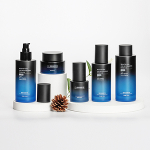 Flacone contagocce in siero di lusso per imballaggio cosmetico nero opaco blu gradiente 30 <span class=keywords><strong>50</strong></span> 100 150ml bottiglia Toner per pompa di vetro - Product Image 1