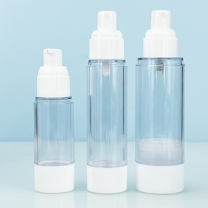 High Quality 15ml-100ml <b>Empty</b> Glass Essential Oil <b>Bottle</b> Silk Screen Printing AS Airless Lotion <b>Bottle</b> With Pump Cap - Product Image 5