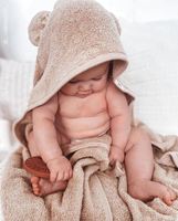 Serviette de bain à capuche pour bébé en coton biologique et bambou, personnalisable, plus douce, pour enfant, OEM