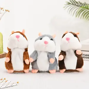 Lemon xám nâu sang trọng sóc đồ chơi mô phỏng Hamster sẽ nói chuyện và lặp lại món quà đồ chơi vui nhộn của trẻ em