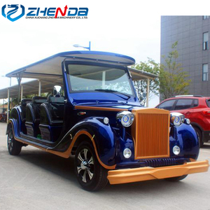 Zhenda - Carro de Golf Eléctrico de Lujo Clásico para 8 Pasajeros, Tipo Roadster, para Aeropuertos, Precio Bajo, Henan - Product Image 4
