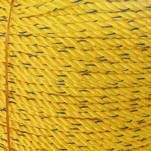 Corda de armadilha industrial 3 fios PP corda de embalagem torcida para embalagem de pesca PP PE corda tamanho 4-60mm