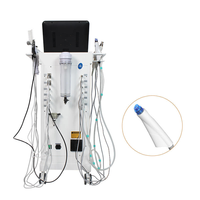 Machine de soin du visage verticale de luxe pour hydradermabrasion et hydro-peeling